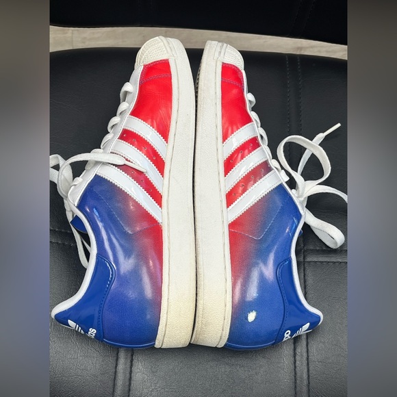 Adidas Superstar Vintage men’s sneakers. Patriotic colors: blue red white. 11.5 - Picture 7 of 10